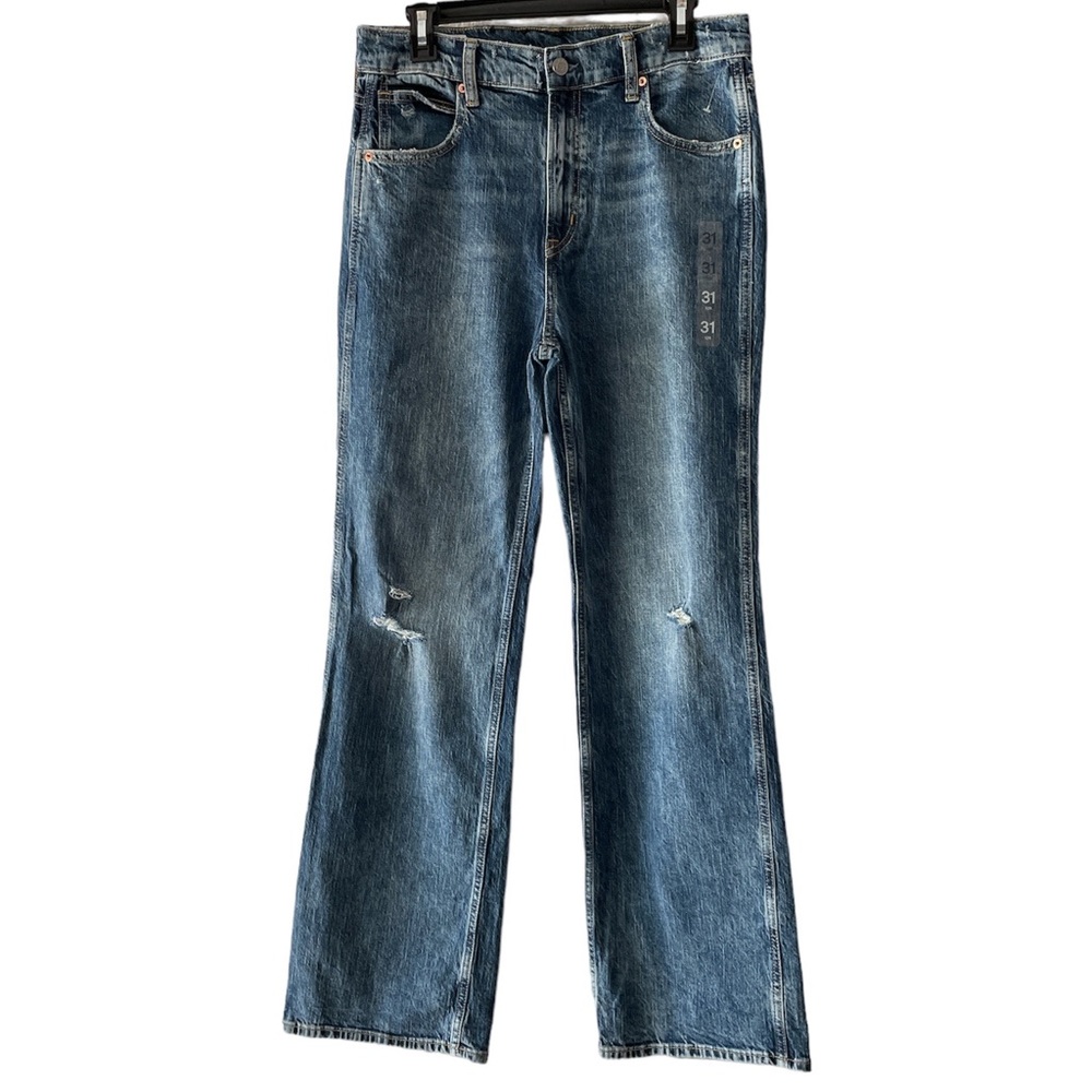 GAP NWOT vintage flare high rise distressed jeans